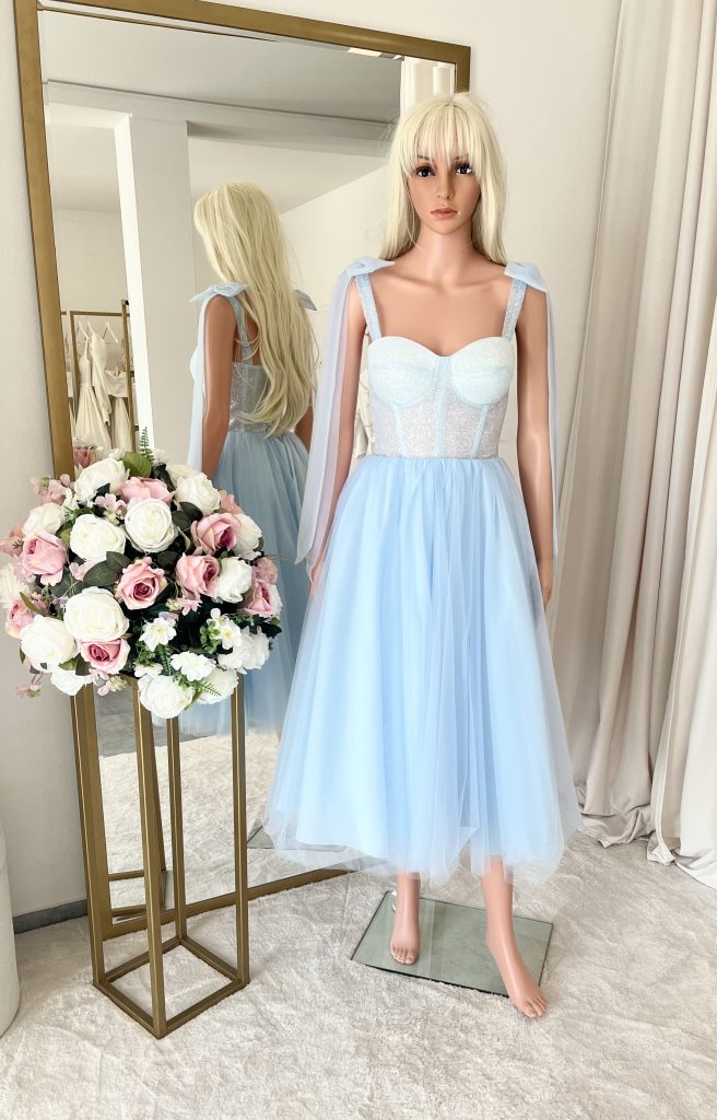 Spoločenské šaty MELODY blue
