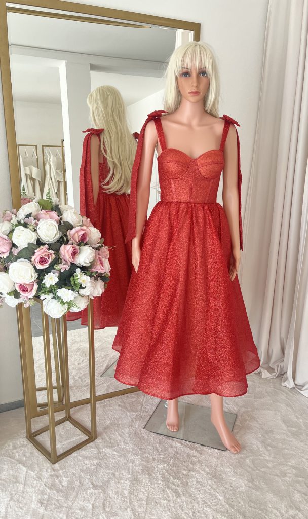 Spoločenské šaty MELODY red