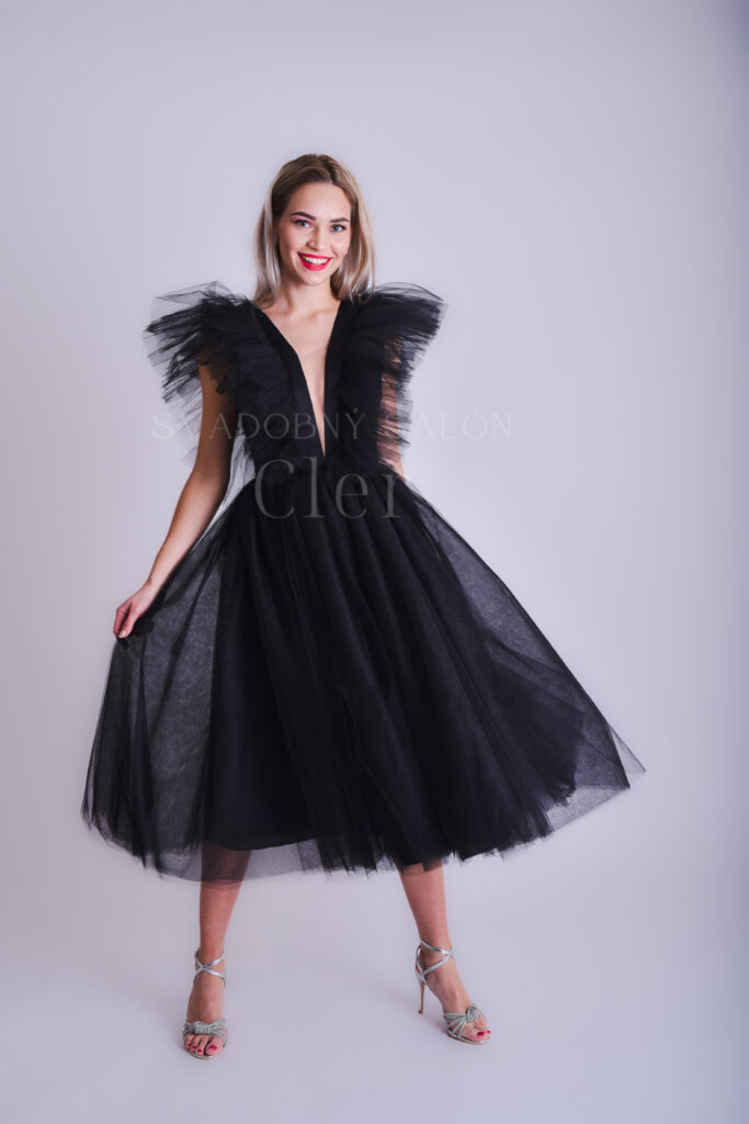 Spoločenské šaty MELODY black